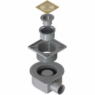 Душевой трап Boheme Smart Design 984-10-MG 10см золото матовое