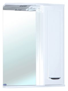 Зеркало-шкаф с подсветкой Bellezza Классик 55см правый белый 00000001079