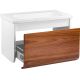 Подвесная тумба под раковину Veedi Vision VSN800T-CR 80см белый/дуб орех