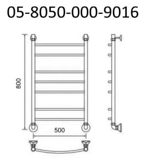 Полотенцесушитель водяной Маргроид В5 Р80*50 белый матовый 05-8050-000-9016
