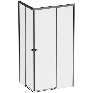 Душевой уголок AM.PM X-Joy W94G-403-10080-BТ 100х80 профиль Черный матовый стекло прозрачное