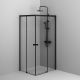 Душевой уголок AM.PM X-Joy W94G-403-10080-BТ 100х80 профиль Черный матовый стекло прозрачное