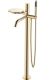 Напольный смеситель для ванны Boheme Stick 129-GG золото