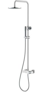 Душевая стойка Boheme Stick 128-WCR.2 белый/хром