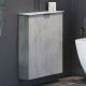 Подвесной шкаф Comforty Моно 60 00-00014968 Бетон светлый, с белой столешницей