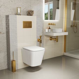 Комплект унитаза с инсталляцией Point Ника 886914GBO3+PN41081 с сиденьем Микролифт