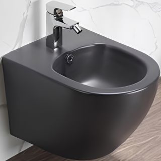 Биде CeramaLux B2342BDMDH подвесное черное