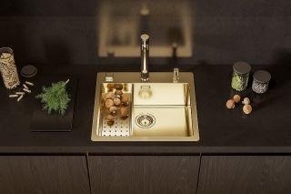 Смеситель для кухни Alveus Zina Monarch Gold 1136509 Черный Золото