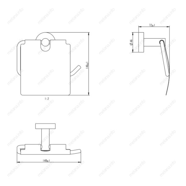 Держатель туалетной бумаги Melana MLN-867007 сатин