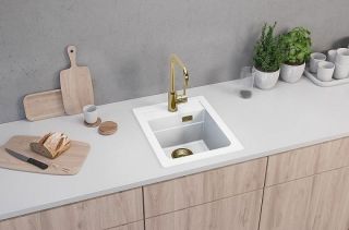 Кухонная мойка Alveus Granital Atrox 10 Arctic G11 400x500 1139079 Белая