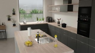 Кухонная мойка Alveus Pure 30 KMB-90 515x525 1103609 Брашированная сталь