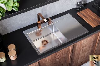 Кухонная мойка Alveus Pure 50L KMB-90 860x525 1103652 Брашированная сталь