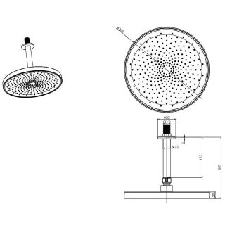 Верхний душ Aquatek AQ2070CR Хром