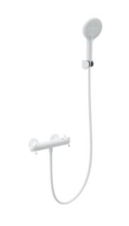 Смеситель для душа Wonzon & Woghand Strato WW-B2048-A-MW с термостатом белый матовый