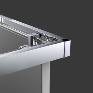 Душевой уголок Vincea Alpha VSS-3AL100CLGM, 1000*1000, вороненая сталь, стекло прозрачное