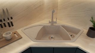 Кухонная мойка Florentina Гави антрацит