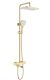 Душевая стойка Raglo R22.26.03 с термостатом золотой сатин
