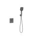 Душевой комплект Vincea Inspire VSFW-3I21MT4GM встраиваемый, термостатический, двухрежимный, вороненая сталь