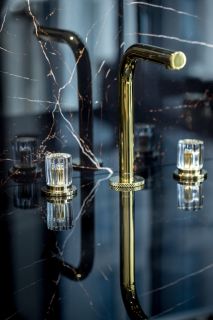 Встраиваемый смеситель для раковины Boheme Elegante 152-G-EL золото