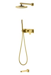 Душевой комплект Boheme Spectre 454-2-G золото