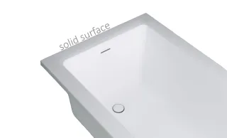 Ванна из искусственного камня Astra-Form Нейт 01010053+08010054 150x70 см с щелевым переливом донный клапан белый матовый