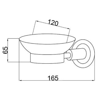 Мыльница Boheme Murano 10903-B-CR хром/чёрный