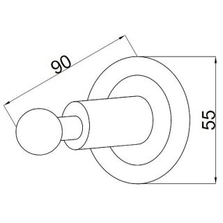 Крючок Boheme Murano 10906-W-G золото/белый