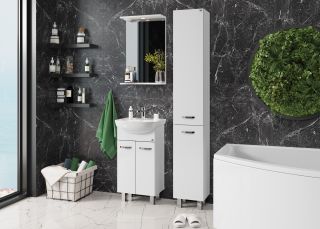 Пенал напольный Onika Коралл 403037 30см белый