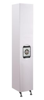 Пенал напольный Onika Флорена 403517 с бельевой корзиной правый 35см белый