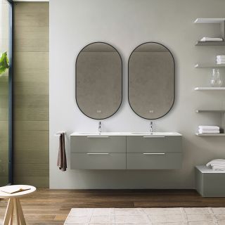 Зеркало Vincea VLM-3AU100B-2 Черное с сенсорным выключателем с подогревом и диммером