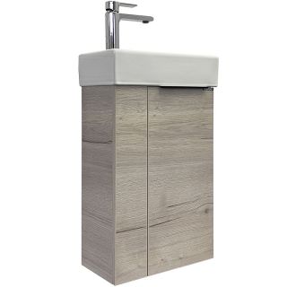 Тумба с раковиной Comforty Асти 40 00-00013798 подвесная Дуб дымчатый