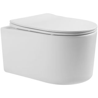 Комплект унитаза с инсталляцией Aquatek Set Aquatek Мия 4в1 с сиденьем Микролифт и клавишей смыва Белый глянцевый Никель