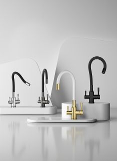 Смеситель для кухни Raglo R81.64.09 с подключением фильтра графит