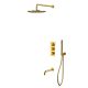Душевой комплект термостатический WHITECROSS Y YSET11GL золото