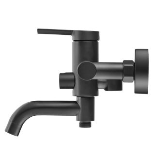 Смеситель для ванны Swedbe Diana 1035B с верхним подключением чёрный