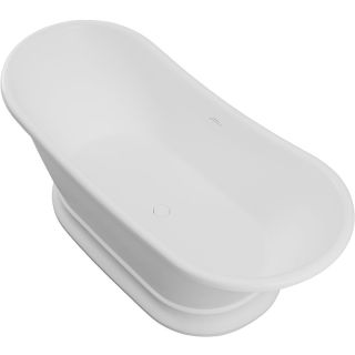 Ванна из искусственного камня Allen Brau Krion 170x75 2.35004.21 Белая матовая без гидромассажа