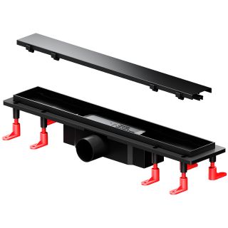 Душевой лоток AM.PM PrimeFlow 50 W02SC-U11-050-04BM с Черной матовой решеткой / под плитку Tile