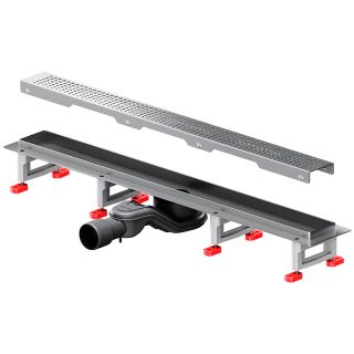 Душевой лоток AM.PM MasterFlow 70 W01SC-P11-070-01SB с решеткой Хром матовый Cut Gradient