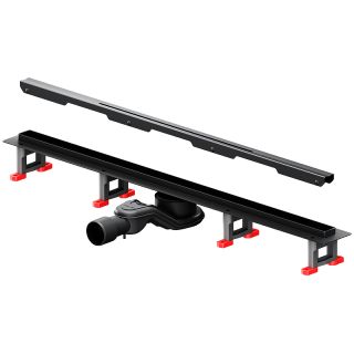 Душевой лоток AM.PM MasterFlow 80 W01SC-S11-080-05BM с Черной матовой решеткой Slim line