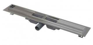 Душевой лоток AlcaPlast Low с порогами для перфорированной решетки 55см хром APZ101-550