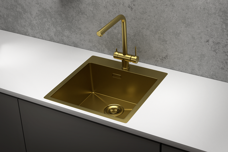 Мойка кухонная Granula 5151, ЗОЛОТО САТИН