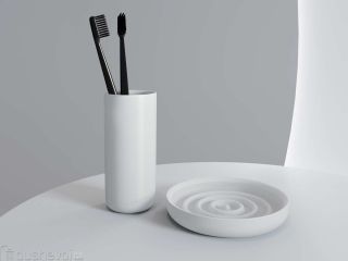 Стакан Salini Gocce 1901201 белый матовый