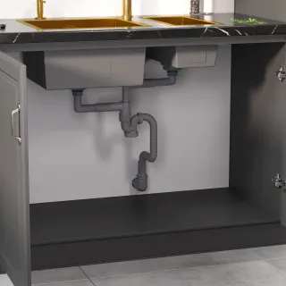 Мойка кухонная Reflexion Garda 70-BL  RX2170BL оружейная сталь