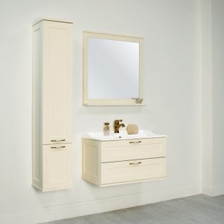 Зеркало Акватон Леон 65см дуб белый 1A187102LBPS0