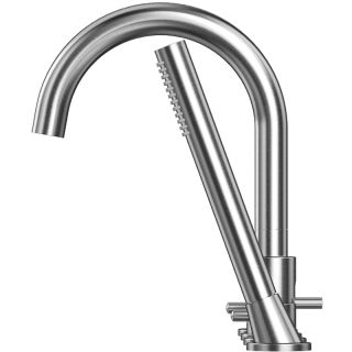 Смеситель на борт ванны Whitecross Y Y1232NIB никель брашированный