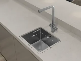 Мойка кухонная GranFest METAL 4538 нерж Нержавеющая сталь