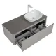 Тумба с раковиной Black&White Universe 9151200R 120 см светло-серый
