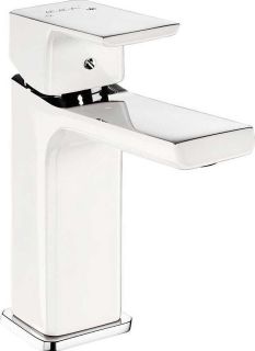 Смеситель для раковины E.C.A. Tiera 104808989EX белый/хром