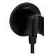 Шланговое подключение Hansgrohe FixFit S 26888670 с держателем черный матовый