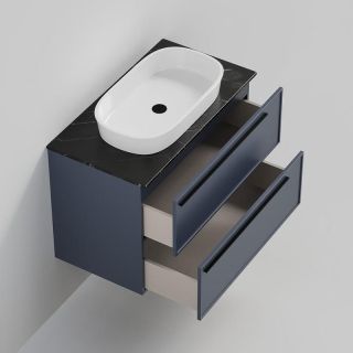 Тумба под раковину La Fenice Elba FNC-01-ELB-BG-90-2 синяя матовая 90 см